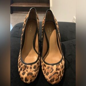 Coach Leopard Pumps (size 9)